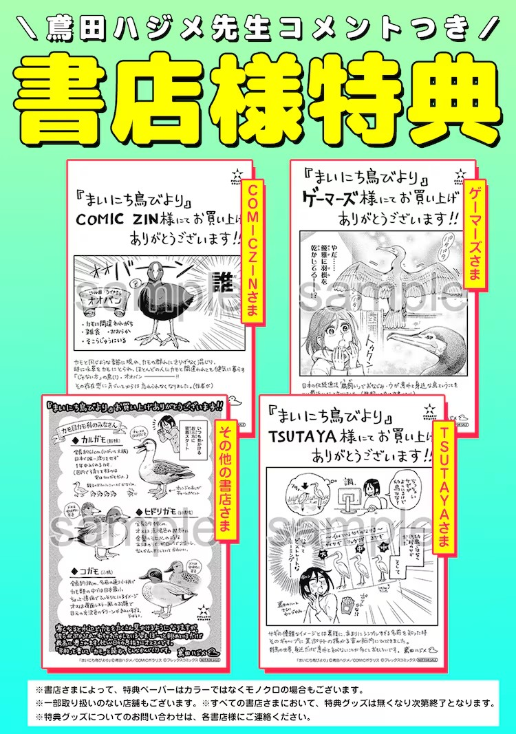 鳶田ハジメ的野鸟观察随笔《まいにち鳥びより》出版